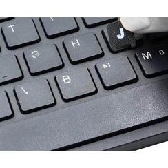 PEGATINA PARA TECLADO ESPAÑOL BLANCO CON LETRAS NEGRAS
