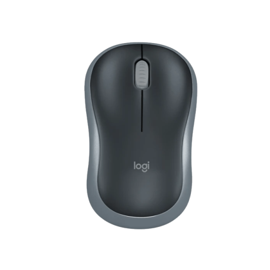 Logitech M185 Wireless Mouse Black Gray, New