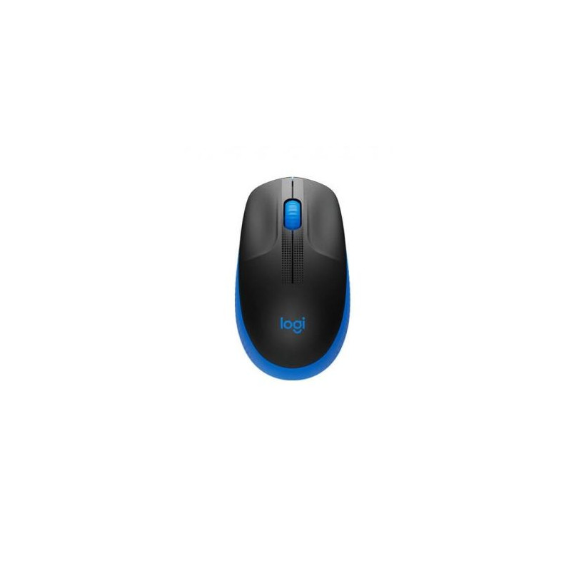 Logitech M190 Wireless Mouse Black Blue, New