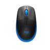 Logitech M190 Wireless Mouse Black Blue, New