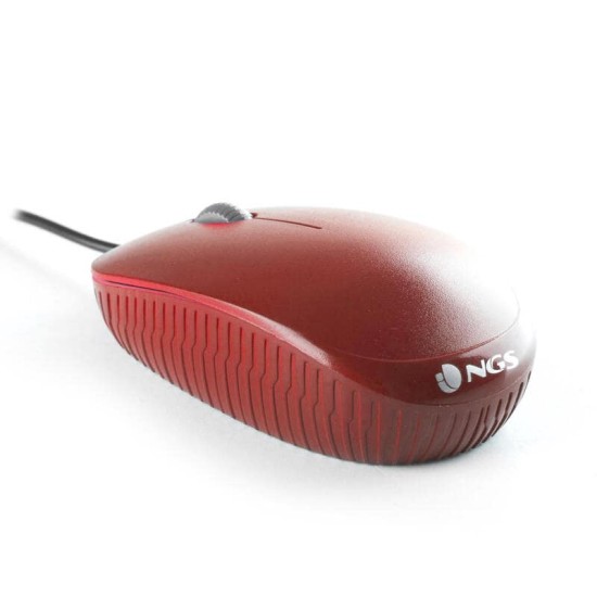 Optical mouse NGS Flame Red 1000 DPI, Km0 Original Box