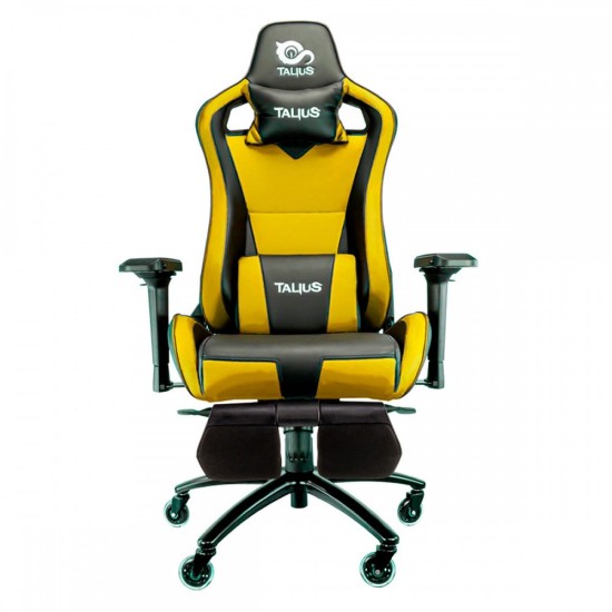 Gaming Chair Talius Caiman v2 Black/Yellow with Footrests