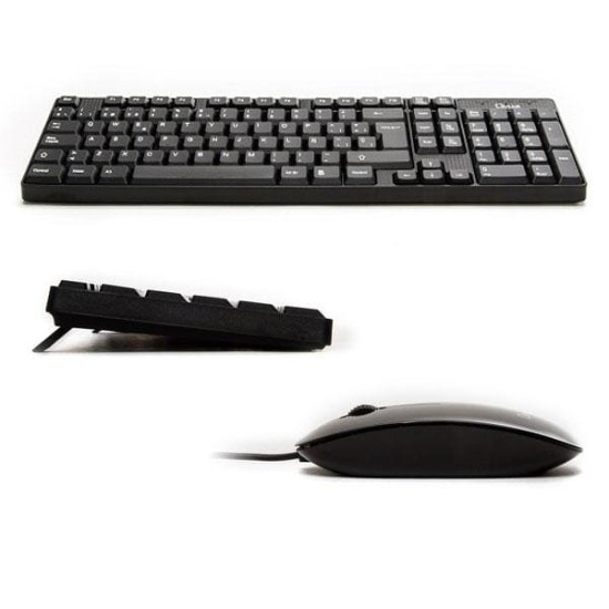 Keyboard + Mouse L-Link LL-KB-816-WCOMBO USB Black With Cable, New
