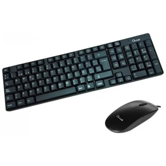 Keyboard + Mouse L-Link LL-KB-816-WCOMBO USB Black With Cable, New