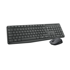 Logitech MK235 Wireless Keyboard + Mouse, Black, New