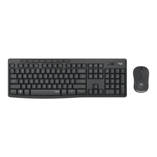 Logitech MK295 Silent Touch Keyboard + Mouse, Black, New