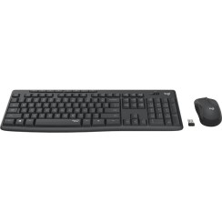 Logitech MK295 Silent Touch Keyboard + Mouse, Black, New