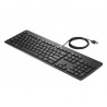 Business Keyboard HP USB Srat Slim KB PCR Spanish with cable, USB, Black, Km0 Original Box