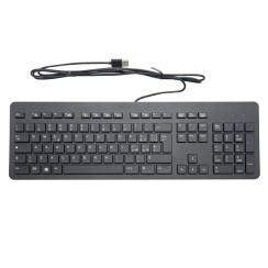 Business Keyboard HP USB Srat Slim KB PCR Spanish with cable, USB, Black, Km0 Original Box