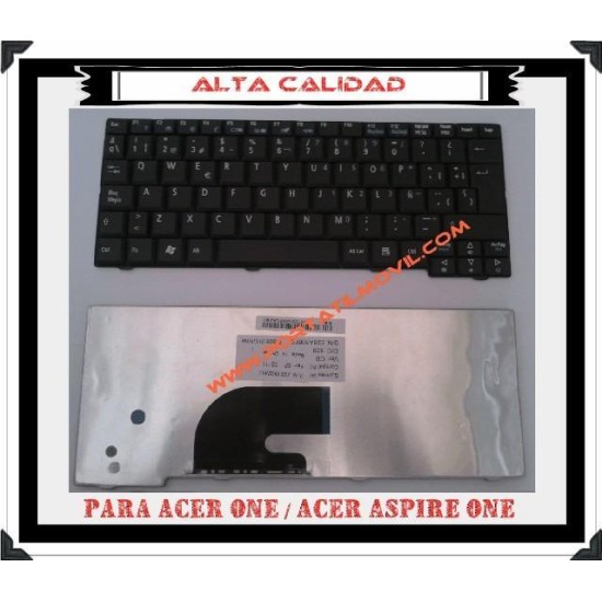 TECLADO FOR ACER ASPIRE ONE KAV60 D250 D150 LAPTOP