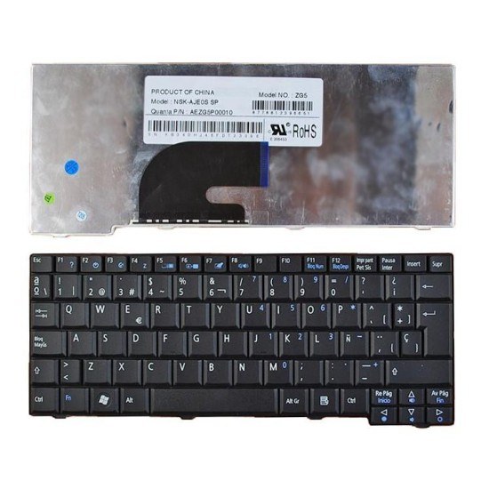 TECLADO FOR ACER ASPIRE ONE KAV60 D250 D150 LAPTOP