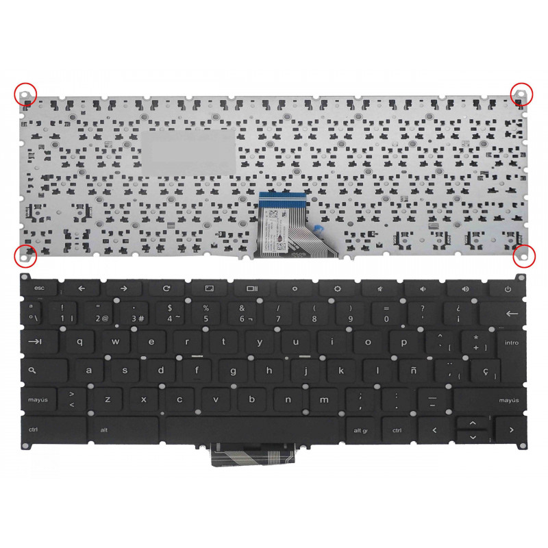 TECLADO FOR ACER CHROMEBOOK C720 C720P C730 C730E C740 C810 LAPTOP