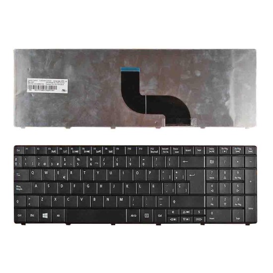 TECLADO FOR ACER LAPTOP TM8571 E1-521 E1-531 E1-531G E1-571 E1-571G BLACK WIN8 VERSION 3) NSK-AU01S PK130C92S00 9Z.N3M82.11