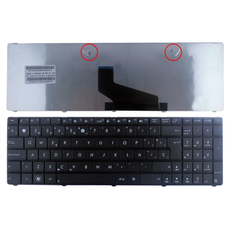 TECLADO FOR ASUS A53U A53B A53T SERIES V118502AK1 MP-10A76E0-6983 SN7114