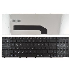 TECLADO FOR ASUS K50 LAPTOP WITH GLOSSY BLACK FRAME