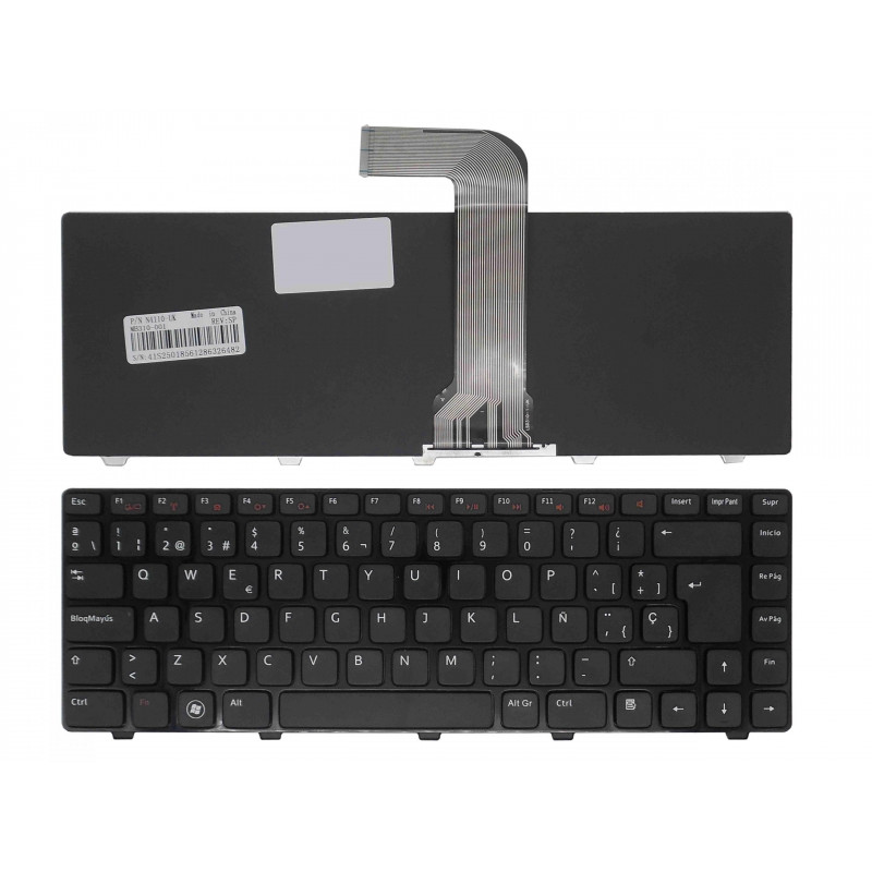 TECLADO FOR DELL VOSTRO 3550 XPS L502 INSPIRON N4050 M4040 M5050 M5040 LAPTOP