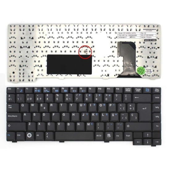 TECLADO FOR FUJITSU AMILO LAPTOP PI 2550 PI 2530 PI 2540 PI 2550 XI 2428