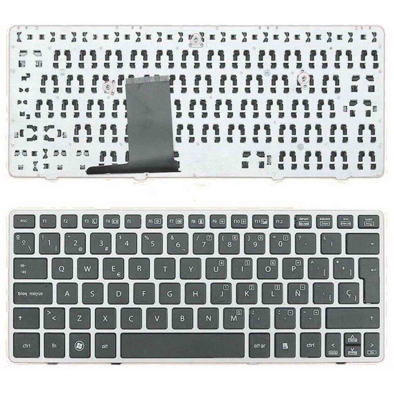 TECLADO FOR LAPTOP HP ELITEBOOK 2560P 2570P SILVER FRAME