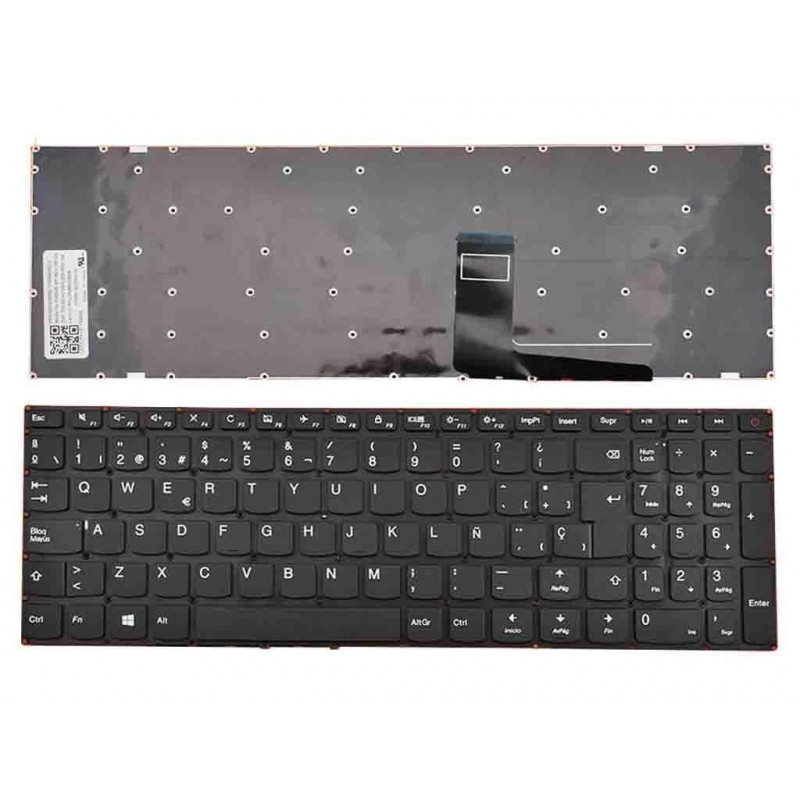TECLADO FOR LENOVO IDEAPAD 110-15ACL 110-15AST 110-15IBR LAPTOP BLACK