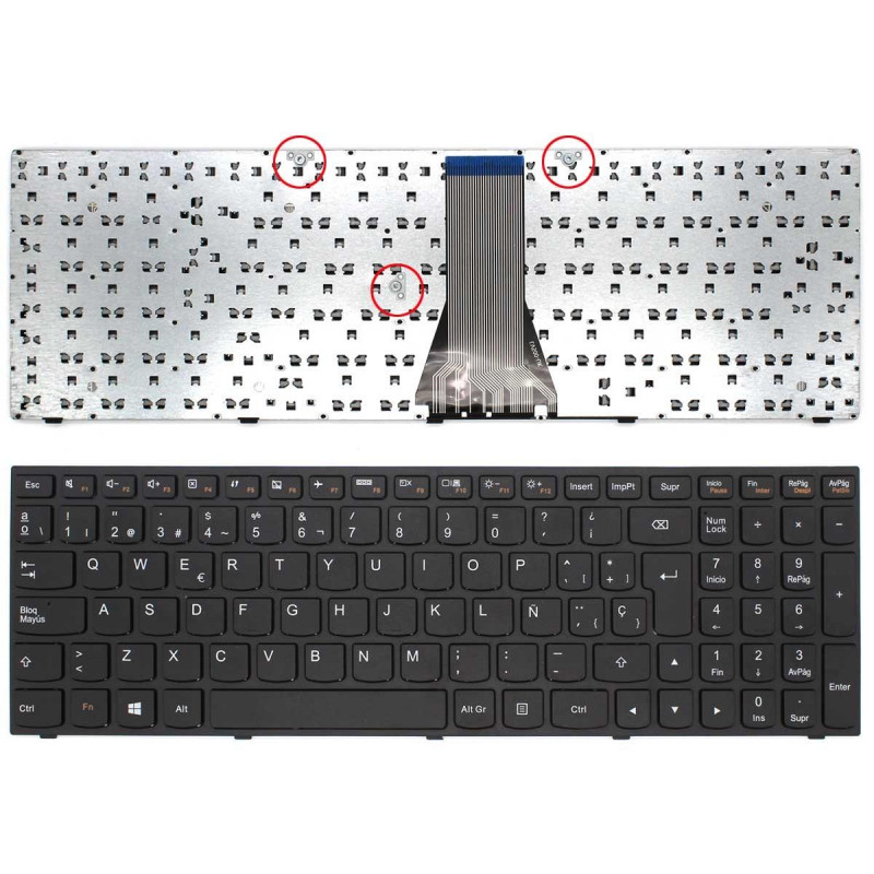 TECLADO FOR LENOVO LAPTOP T6G1 25214788 9Z.NB4SN.00S BQ0SN