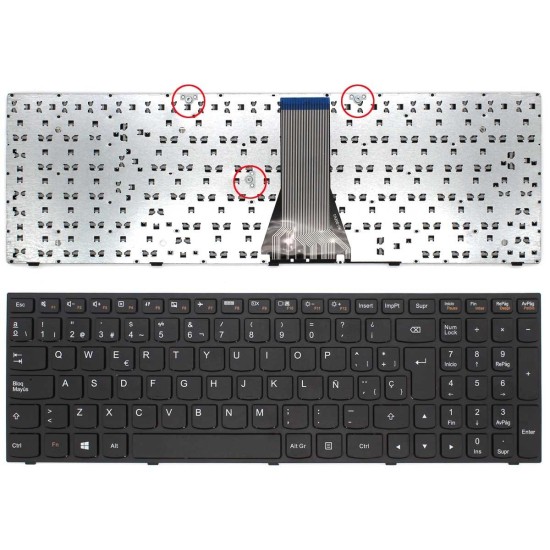 TECLADO FOR LENOVO LAPTOP T6G1 25214788 9Z.NB4SN.00S BQ0SN