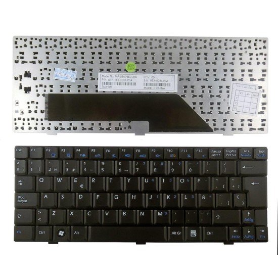 LAPTOP KEYBOARD FOR MSI U100 U110 U115 U120 U130 U135 U120H