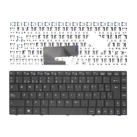 TECLADO PARA LAPTOP MSI x340 MS-6837D V103522AK1 S1N-1EES2C1-SA0