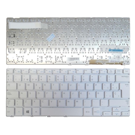 TECLADO FOR SAMSUNG NP915S3G SN3730W LAPTOP WHITE