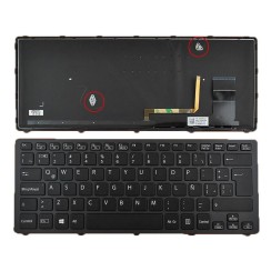 TECLADO FOR SONY VAIO SVF14 LAPTOP BLACK WITH FRAME