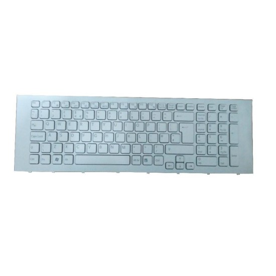 TECLADO FOR SONY VAIO VPC-EJ SERIES LAPTOP WITH WHITE FRAME