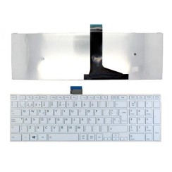 TECLADO FOR TOSHIBA C55-A LAPTOP WHITE WITH FRAME