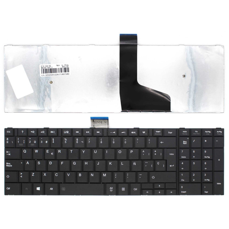 TECLADO FOR TOSHIBA SATELLITE C50-A C50D-A MP-11B96E0-528B