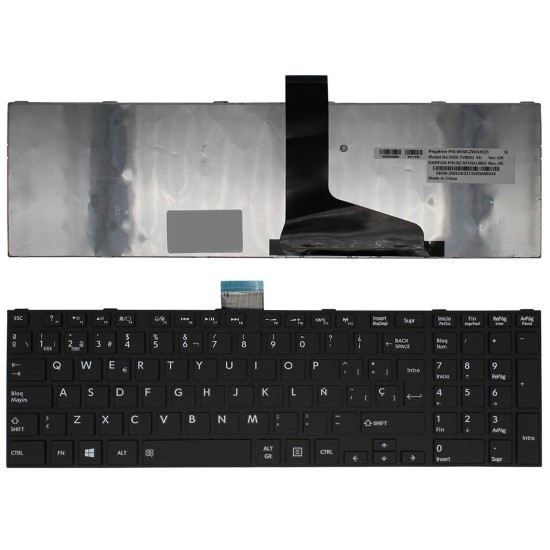 TECLADO FOR TOSHIBA SATELLITE L850 LAPTOP