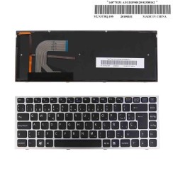 TECLADO BACKLIT FOR SONY VAIO VPC-S SERIES LAPTOP SILVER FRAME