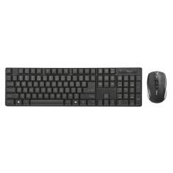 Trust XIMO Wireless Keyboard + Mouse Black and silver, New