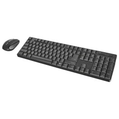 Trust XIMO Wireless Keyboard + Mouse Black and silver, New