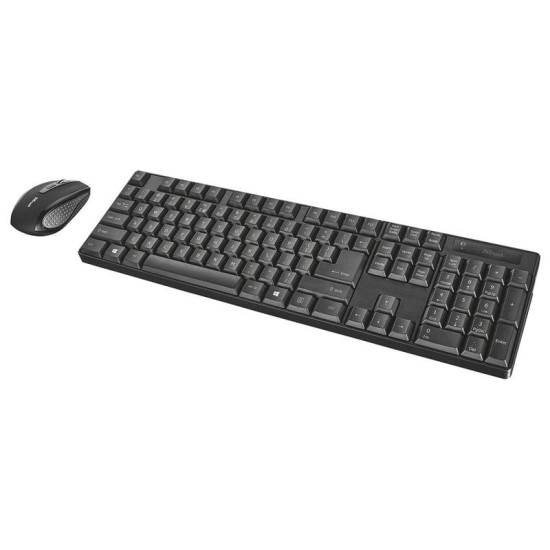 Trust XIMO Wireless Keyboard + Mouse Black and silver, New