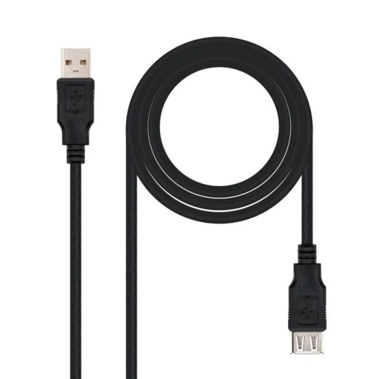 Cable USB 3.0 Type A Male-Female 1.8M - USB charging and data, Black - 1st Quality, A+