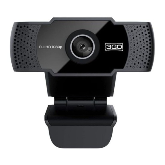Cámara Web 3GO (WC1080P21) Webcam Full HD 1080P, USB, A+