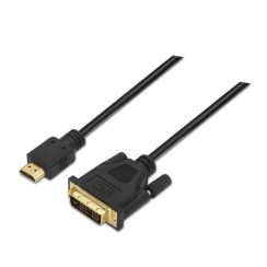 AISENS Cable DVI a HDMI 1,8m, Macho-Macho, Negro