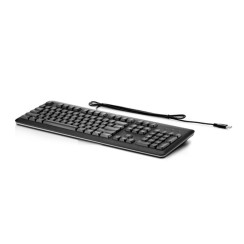 Teclado HP USB AZERTY Francés  (QY776AA#ABF), Negro, Km0 Caja Original