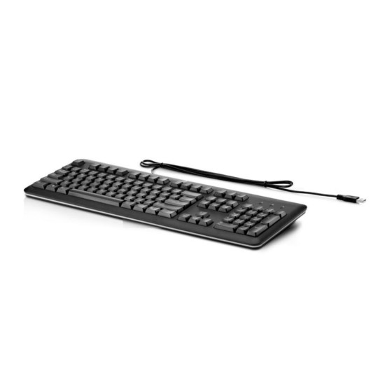 Keyboard HP USB AZERTY French (QY776AA#ABF), Black, Km0 Original Box