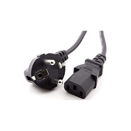 Cable de Power Schuko Type F C13 Cable for Tower, Black, New
