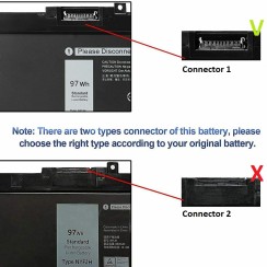 Batteries Dell Precision 7530 7540 7730 7740 | 11.55V 6000mAh