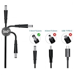 Adaptador Cargador Dell Latitude 65W 7.4x5.0mm