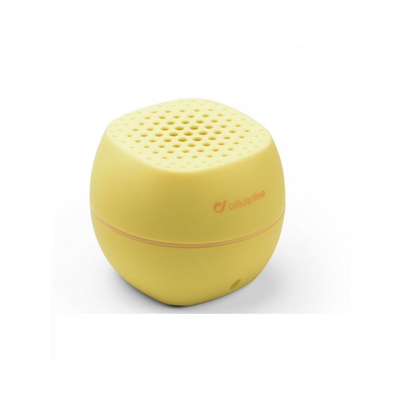 Cellularline Portable Speaker Bluetooth Stereo, Yellow, Km0 Original Box