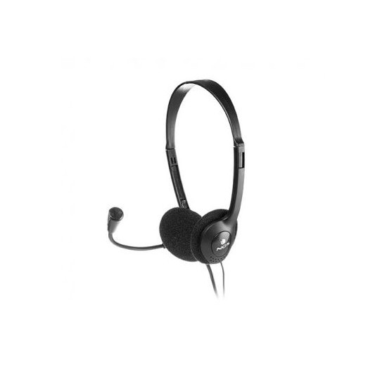 NGS MS103 Headphones with Microphone, Black