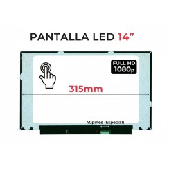 Pantalla táctil 14″ FHD B140HAK03.2 40 pins | Matte LED laptop screen