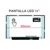 Pantalla táctil LED 14″ for laptop B140HAK03.2, Full HD 1920×1080, 40 pins, Matte, with Brackets
