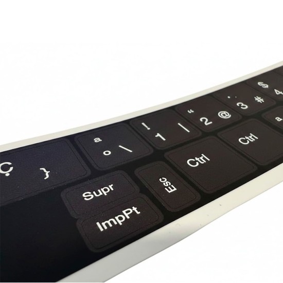 Pegatinas teclado HP | Spanish | High-resistance UV reprinted background